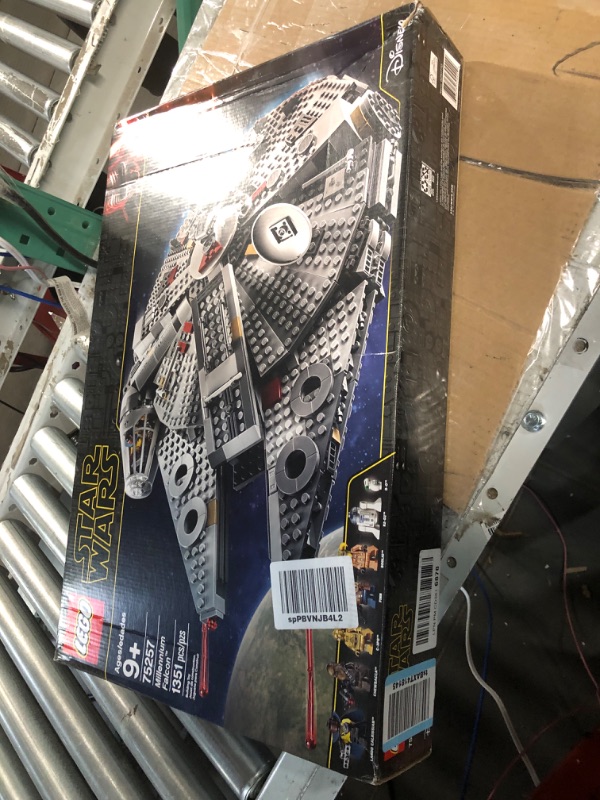 Photo 2 of LEGO Star Wars Millennium Falcon 75257 Starship Construction Set, with Finn, Chewbacca, Lando Calrissian, Boolio, C-3PO, R2-D2 and D-O, The Rise of Skywalker Collection Standard Packaging