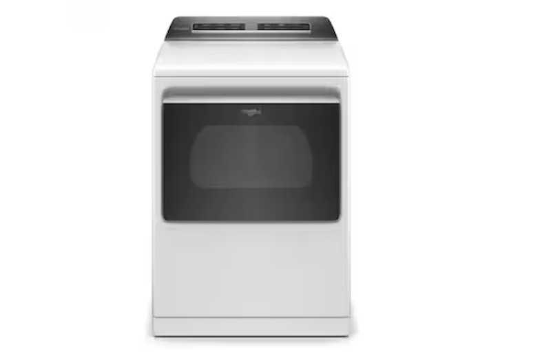 Photo 1 of Whirlpool Smart Capable 7.4-cu Smart Electric Dryer (White) ENERGY STAR