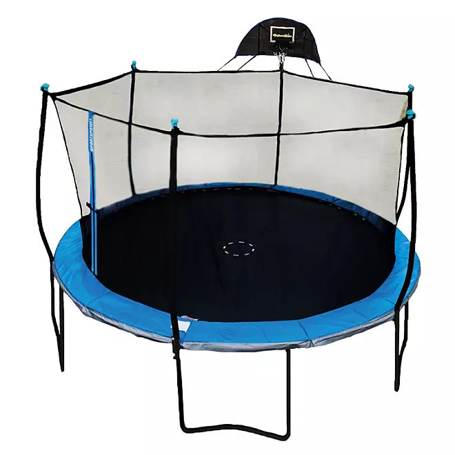 Photo 1 of BouncePro 14' Trampoline with Safety Enclosure and Basketball System
