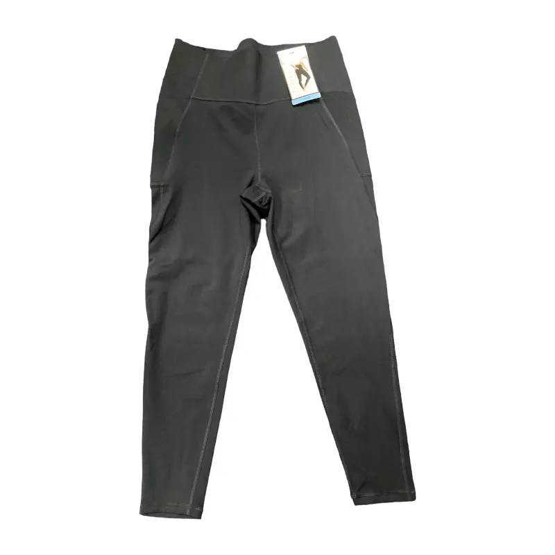 Photo 1 of GAP Fit Women's High Waisted 7/8 Side Pocket Compression Stretch Legging (True Black, XXL)