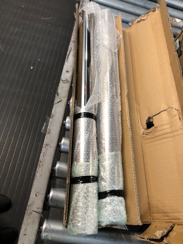 Photo 2 of FGJQEFG 2.5 Inch Straight DIY Custom Mandrel Exhaust Pipe Tube Pipe, 30 Inch Length, 2.5'' OD Mandrel Straight Pipe, T304 Stainless Steel, Universal Fitment - 2PCS 2.5''OD-Straight-30''-2PCS