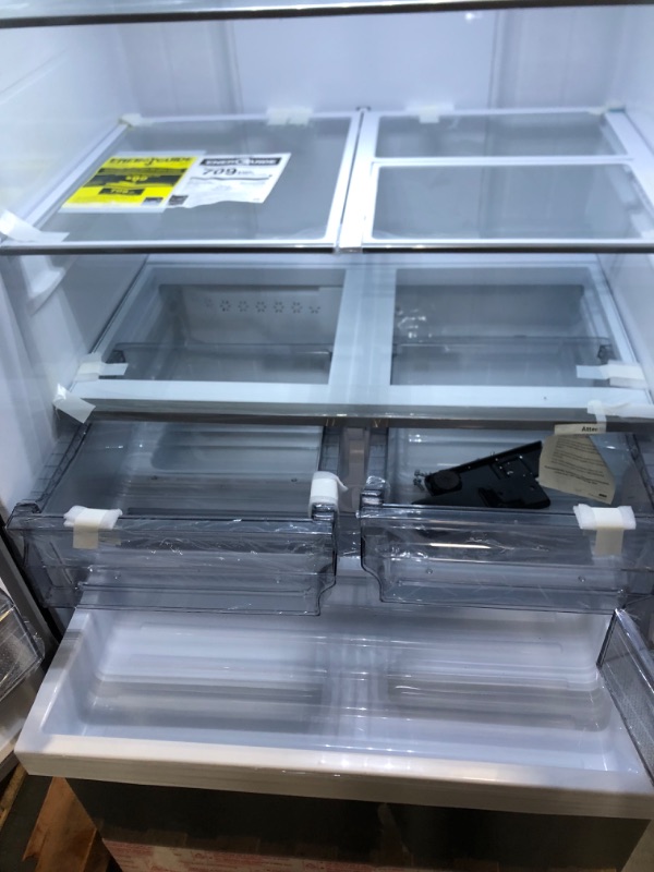 Photo 6 of Samsung Mega Capacity 31.5-cu ft Smart French Door Refrigerator with Dual Ice Maker (Fingerprint Resistant Stainless Steel) ENERGY STAR
