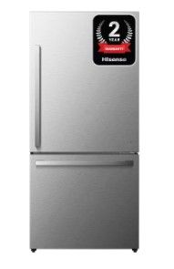 Photo 1 of Hisense 17.2-cu ft Counter-depth Bottom-Freezer Refrigerator (Fingerprint Resistant Stainless Steel) ENERGY STAR
