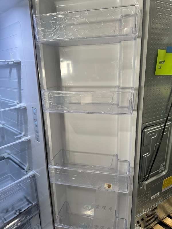 Photo 2 of Samsung 28-cu ft Smart Side-by-Side Refrigerator with Ice Maker (Fingerprint Resistant Stainless Steel)
