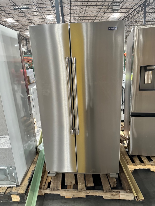 Photo 4 of Maytag 24.9-cu ft Side-by-Side Refrigerator (Fingerprint Resistant Stainless Steel)
