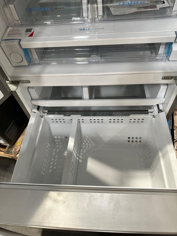 Photo 3 of Frigidaire 27.8-cu ft French Door Refrigerator with Ice Maker (Fingerprint Resistant Stainless Steel) ENERGY STAR
