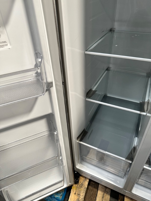 Photo 1 of LG 27.6-cu ft Side-by-Side Refrigerator with Ice Maker (Printproof Stainless Steel)
