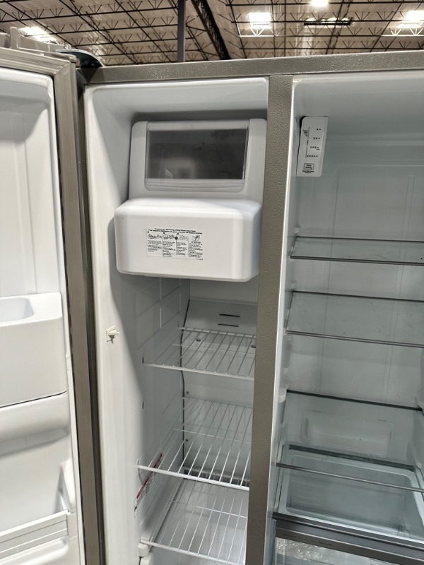 Photo 4 of Whirlpool 24.6-cu ft Side-by-Side Refrigerator with Ice Maker (Fingerprint Resistant Stainless Steel)
