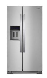 Photo 1 of Whirlpool 20.6-cu ft Counter-depth Side-by-Side Refrigerator with Ice Maker (Fingerprint Resistant Stainless Steel)
