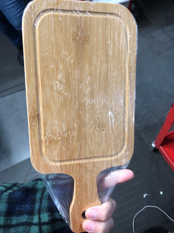 Photo 3 of * 10'' long *
BUGUUYO pizza plate wood chopping block bread board cheese tray pizza board butcher board pizza peel paddle 