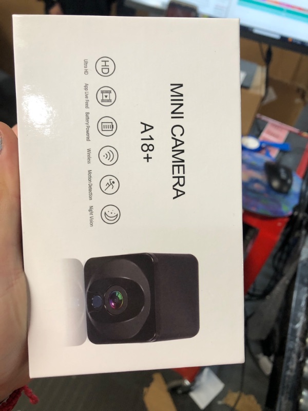 Photo 1 of Spy Camera Mini Hidden Camera 4K Small WiFi Home Security Camera Tiny Nanny Cam with AI Motion Detection Alerts Long Battery Life Auto Night Vision Real Time Secret Surveillance Camera for Indoor