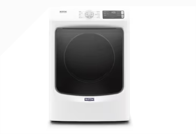 Photo 1 of Maytag 7.3-cu ft Stackable Electric Dryer (White) ENERGY STAR