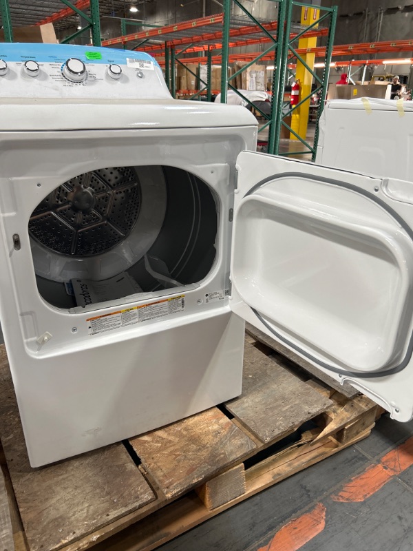 Photo 4 of GE 7.2-cu ft Electric Dryer (White)