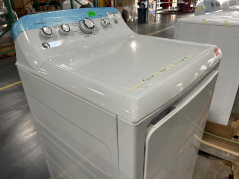 Photo 9 of GE 7.2-cu ft Electric Dryer (White)