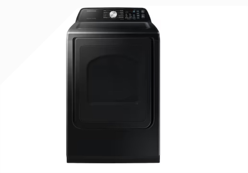 Photo 1 of Samsung 7.4-cu ft Smart Electric Dryer (Brushed Black)