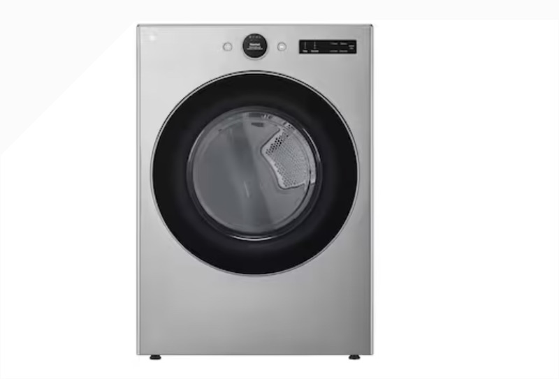 Photo 1 of LG TurboSteam 7.4-cu ft Stackable Steam Cycle Smart Electric Dryer (Graphite Steel) ENERGY STAR