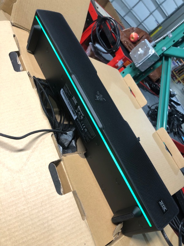 Photo 5 of *USED - SEE NOTES* Razer Leviathan V2: Multi-Driver PC Gaming Soundbar with Subwoofer - THX Spatial Audio - Compact Design - Chroma RGB - Bluetooth 5.2 - for PC, Desktop/Laptop, Smartphones, Tablets & Nintendo Switch
