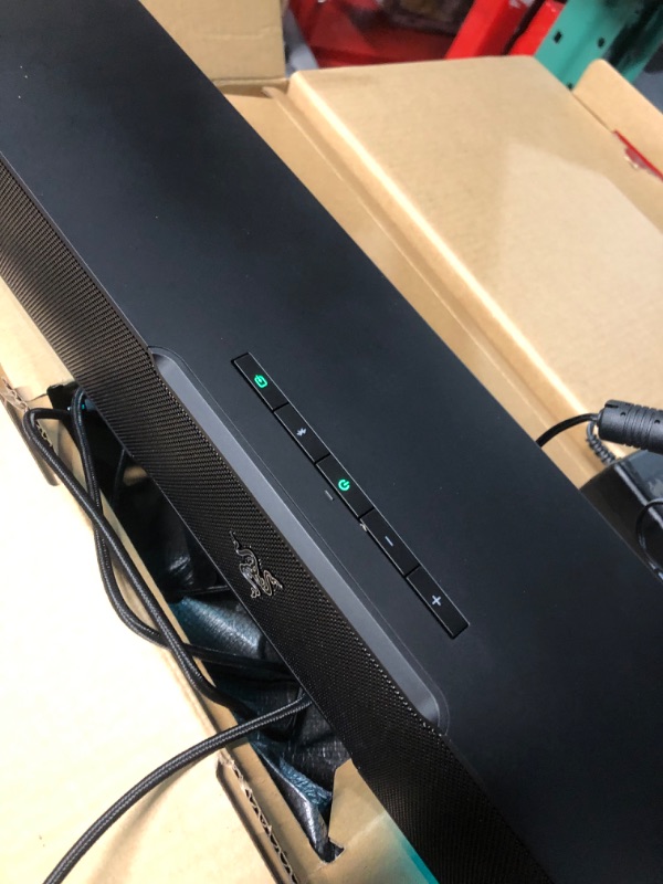 Photo 7 of *USED - SEE NOTES* Razer Leviathan V2: Multi-Driver PC Gaming Soundbar with Subwoofer - THX Spatial Audio - Compact Design - Chroma RGB - Bluetooth 5.2 - for PC, Desktop/Laptop, Smartphones, Tablets & Nintendo Switch
