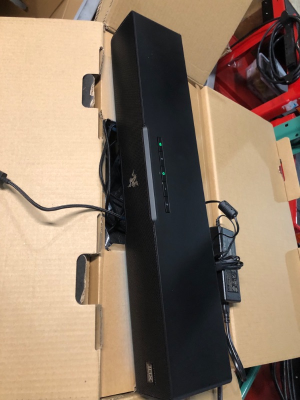 Photo 2 of *USED - SEE NOTES* Razer Leviathan V2: Multi-Driver PC Gaming Soundbar with Subwoofer - THX Spatial Audio - Compact Design - Chroma RGB - Bluetooth 5.2 - for PC, Desktop/Laptop, Smartphones, Tablets & Nintendo Switch
