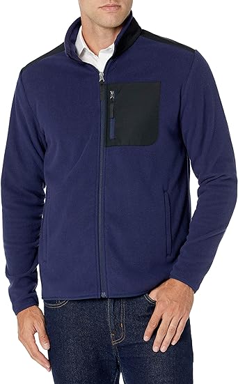 Photo 1 of Amazon Essentials Men's Full-Zip Fleece Jacket, SIZE XXL