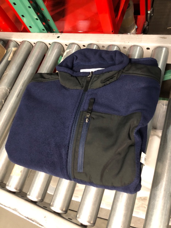 Photo 1 of Amazon Essentials Men's Full-Zip Fleece Jacket, Size Large
