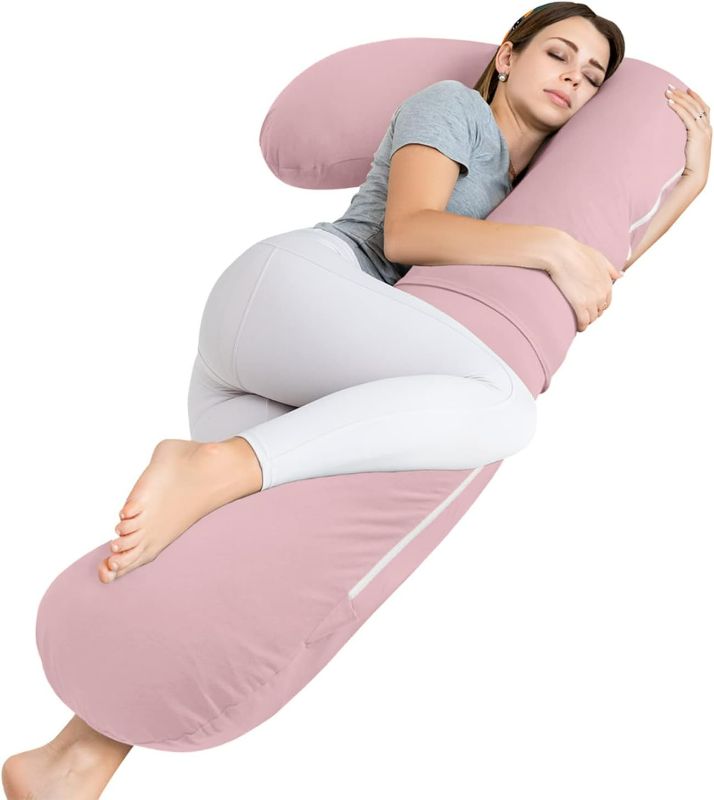 Photo 1 of *USED* INSEN Pregnancy Pillow for Sleeping,Maternity Body Pillow for Pregnancy Women,Pregnancy Support Pillow for Back, Hip Pain, Pink
