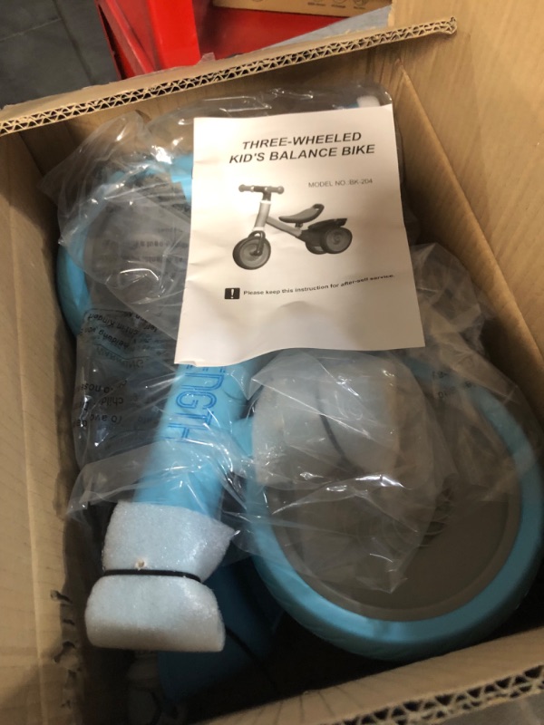 Photo 1 of Bakeling Balance Bike - Toddler Bike,Blue Tricycles for 2-4 Year olds,Baby Balance Bike Baby Toys Toddler Balance Bike Kids Balance Bike Baby Bike Ride on Toys Kids Bikes Toddler Toys for Gift