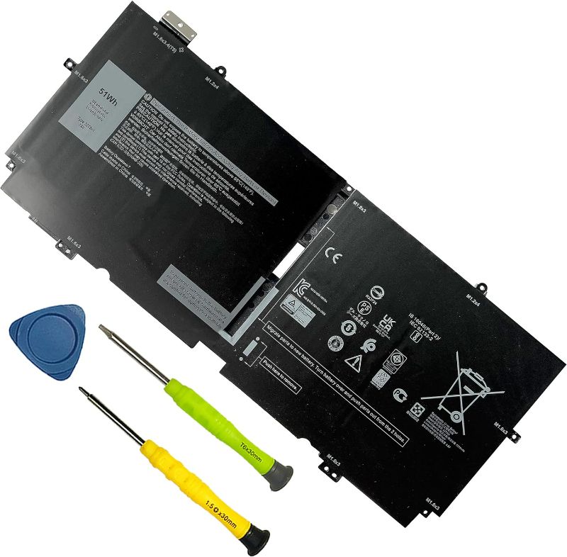 Photo 1 of BOWEIRUI 51Wh 52TWH Laptop Battery Replacement for Dell XPS 13 7390 2-in-1 Series Notebook P103G P103G001 P103G002 MM6M8 0MM6M8 XX3T7 0XX3T7 7.6V 4Cell
