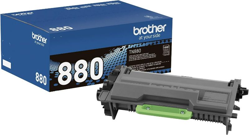 Photo 1 of *USED - LOOKS NEW* Brother Genuine Super High Yield Toner Cartridge, TN880, Replacement Black Toner, Page Yield Up to 12,000 Pages, Amazon Dash Replenishment Cartridge
