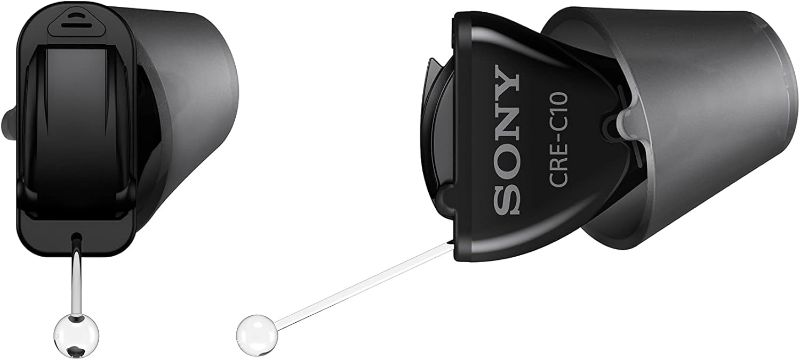 Photo 1 of *USED - SEE NOTES* Sony CRE-C10 Self-Fitting OTC Hearing Aid for Mild to Moderate Hearing Loss, Black
