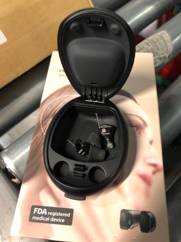 Photo 2 of *USED - SEE NOTES* Sony CRE-C10 Self-Fitting OTC Hearing Aid for Mild to Moderate Hearing Loss, Black
