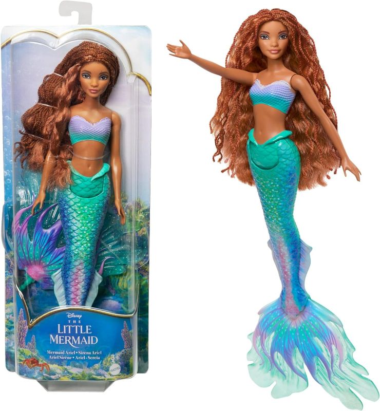 Photo 1 of Disney The Little Mermaid Ariel Doll, Mermaid Fashion Doll with Signature Outfit, Toys Inspired by Disney’s The Little Mermaid