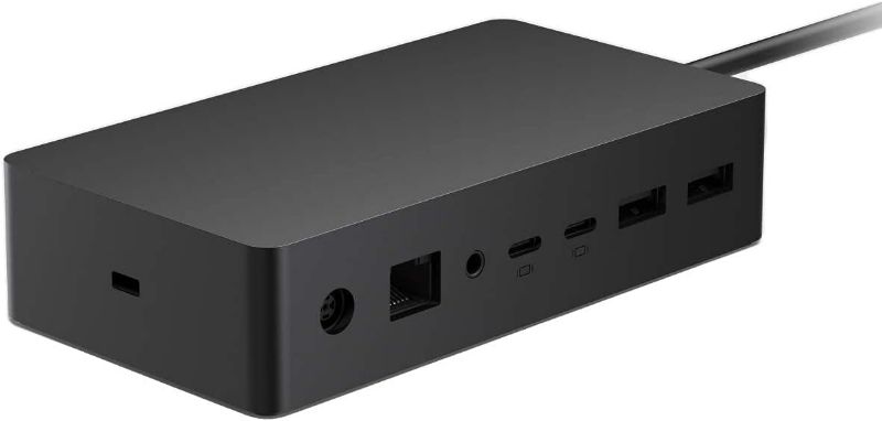 Photo 1 of Microsoft Surface Dock 2 - for Notebook/Desktop PC/Smartphone/Monitor/Keyboard/Mouse - 199 W - 6 x USB Ports - USB Type-C - Network (RJ-45) - Wired
