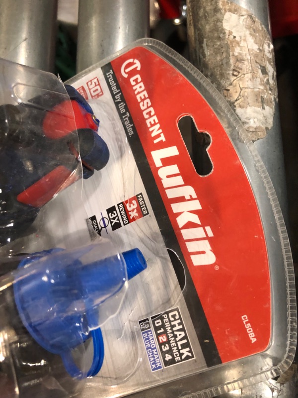 Photo 3 of *USED* Crescent Lufkin 100' Contractor Chalk Reel with HardMark Blue Chalk - CL100BA
