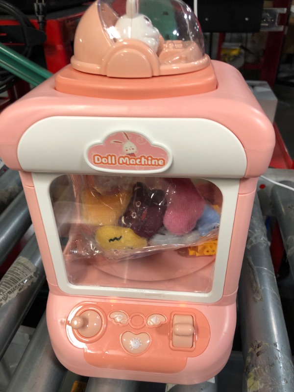 Photo 5 of *USED - SEE NOTES* Rabbit Claw Machine for Kids with Plush Toys, Gashapons, Plastic Toys, Dispenser Toys Mini Vending Machine with Music, Mini Claw Machine Crane Game Toys Candy Machine for 3-6,4-8,8-12 Girls and Boys
