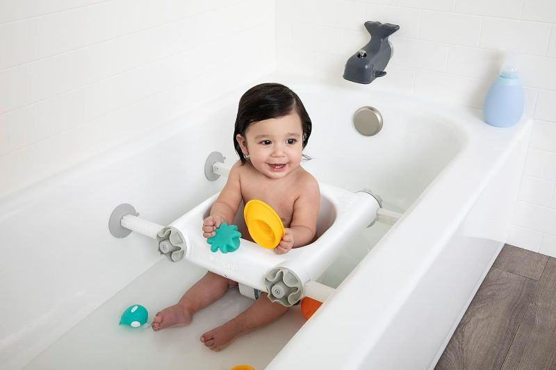 Photo 1 of *USED - SEE NOTES* Regalo Baby Basics™ Bath Seat, Award Winning Brand, Provides Support and Balance for Sit-Up Bathing, Includes Strong and Secure Suction Cup System, Drain Holes for Easy Clean Up, White
