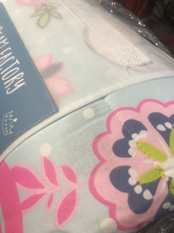 Photo 1 of *SEE NOTES* dream FACTORY Kids 7-Piece Complete Set Easy-Wash Super Soft Microfiber Comforter Bedding, Full, Pink Flamingo Pink Flamingo Full