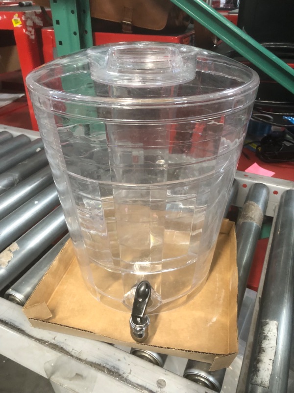 Photo 1 of *USED - SEE NOTES* Clear Beverage Dispenser with Lid