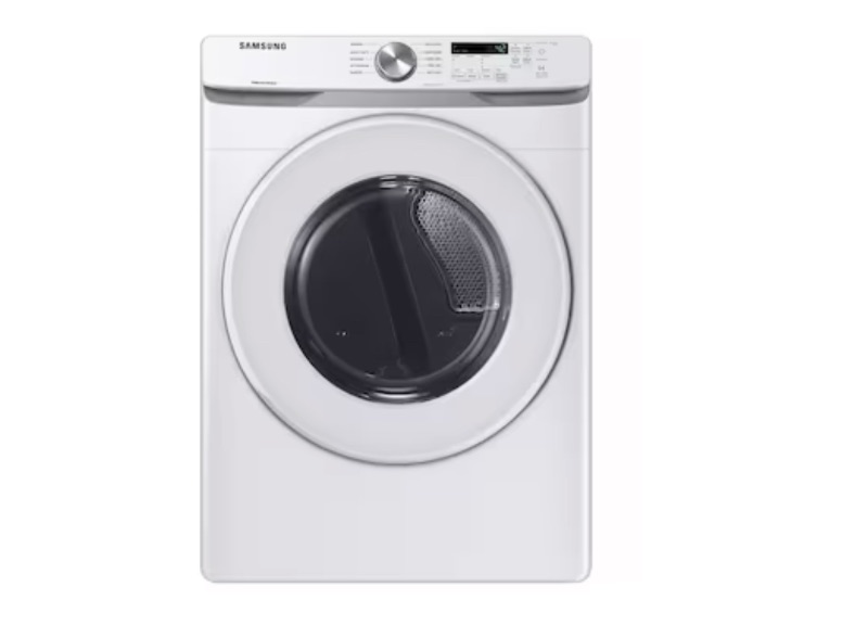 Photo 1 of Samsung 7.5-cu ft Stackable Electric Dryer (White)