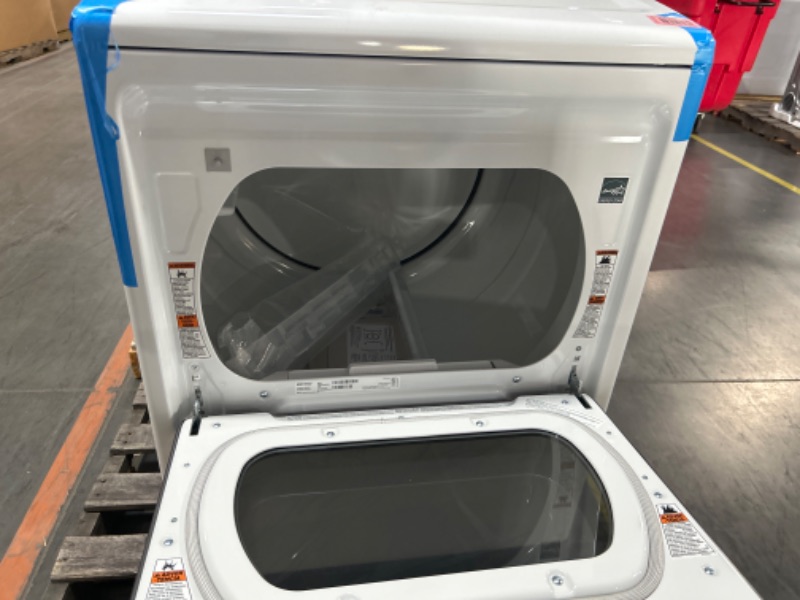 Photo 4 of Maytag Smart Capable 7.4-cu ft Steam Cycle Smart Electric Dryer (White) ENERGY STAR
