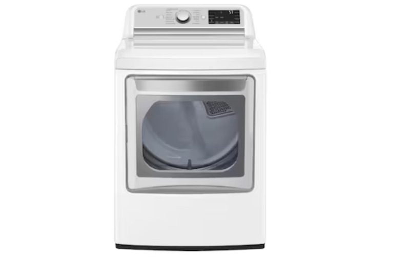 Photo 1 of LG TurboSteam 7.3-cu ft Steam Cycle Smart Electric Dryer (White) ENERGY STAR