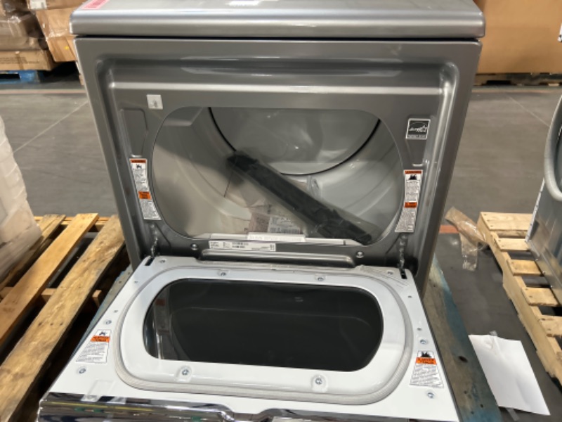 Photo 4 of Whirlpool Smart Capable 7.4-cu ft Steam Cycle Smart Electric Dryer (Chrome Shadow) ENERGY STAR