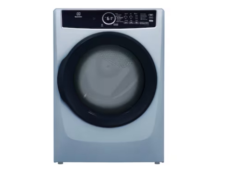 Photo 1 of Electrolux 8-cu ft Stackable Steam Cycle Electric Dryer (Glacier Blue) ENERGY STAR