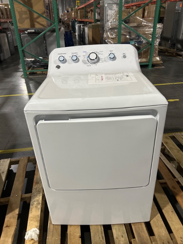 Photo 2 of GE 7.2-cu ft Electric Dryer (White)