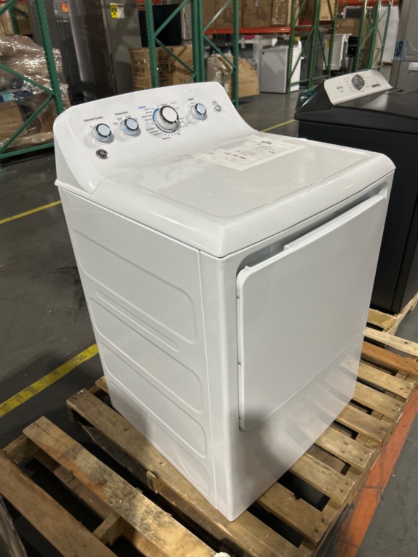 Photo 3 of GE 7.2-cu ft Electric Dryer (White)