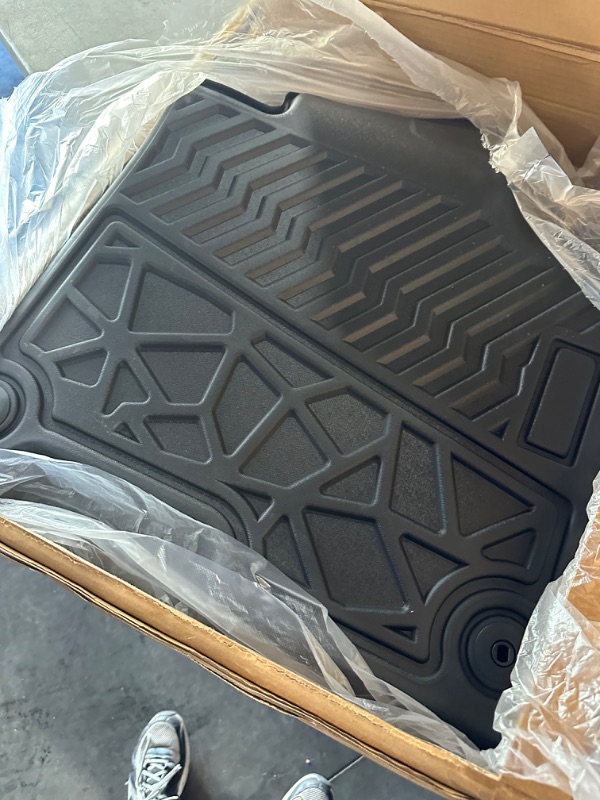 Photo 2 of MuHize Kia Sportage Floor Mats - Heavy Duty All-Weather Rubber Waterproof 3D Floor Liners(Only Hybrid), TPE Deep Dish Automotive Floor Mats Black for Hybrid