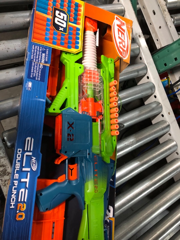 Photo 4 of **BROKEN*NON-FUNCTIONAL**
Nerf Elite 2.0 Double Punch Motorized Dart Blaster