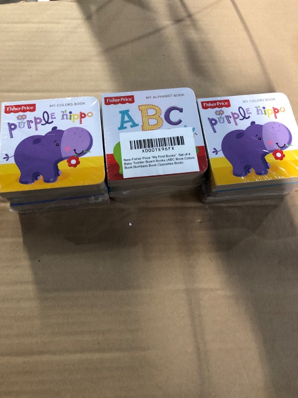 Photo 1 of  * SEE NOTES * Fisher-Price "My First Books Set of 4 Baby Toddler Board Books ( 3 PACK ) 