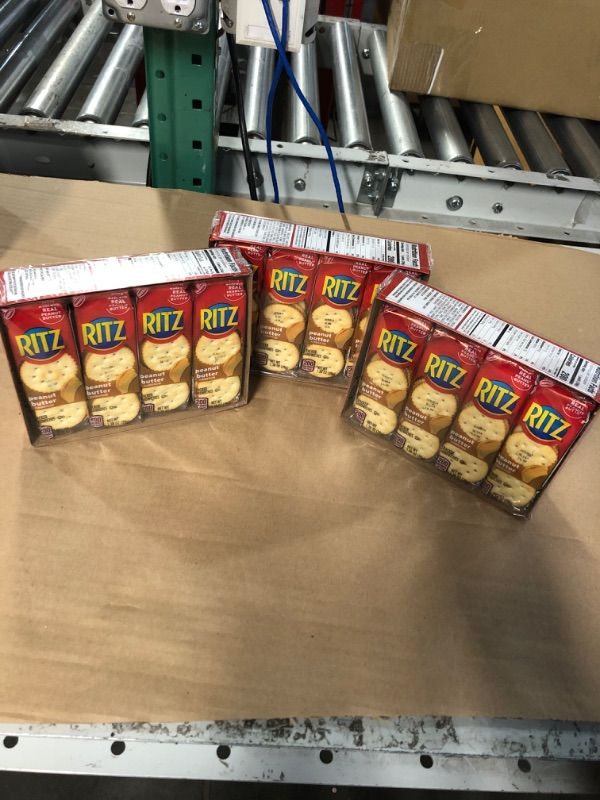 Photo 2 of * PACK OF 3 , EXP. DATES IN PHOTO * Ritz Peanut Butter Cracker Sandwiches, 1.38 Ounce per Pack (8 Packs) 