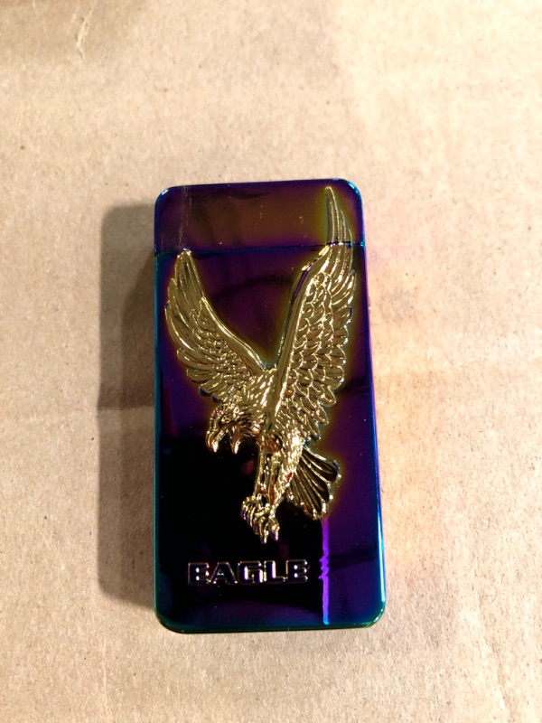 Photo 1 of * SEE NOTES * Electric Rechargeable Dual Arc Lighter - Plasma Technology 3D Zinc Alloy Embossment 